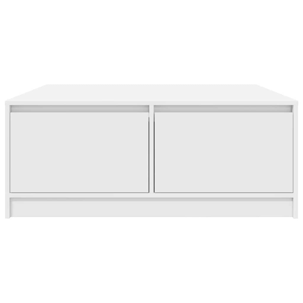 Mesa de centro com gavetas 100x100x40 cm branco