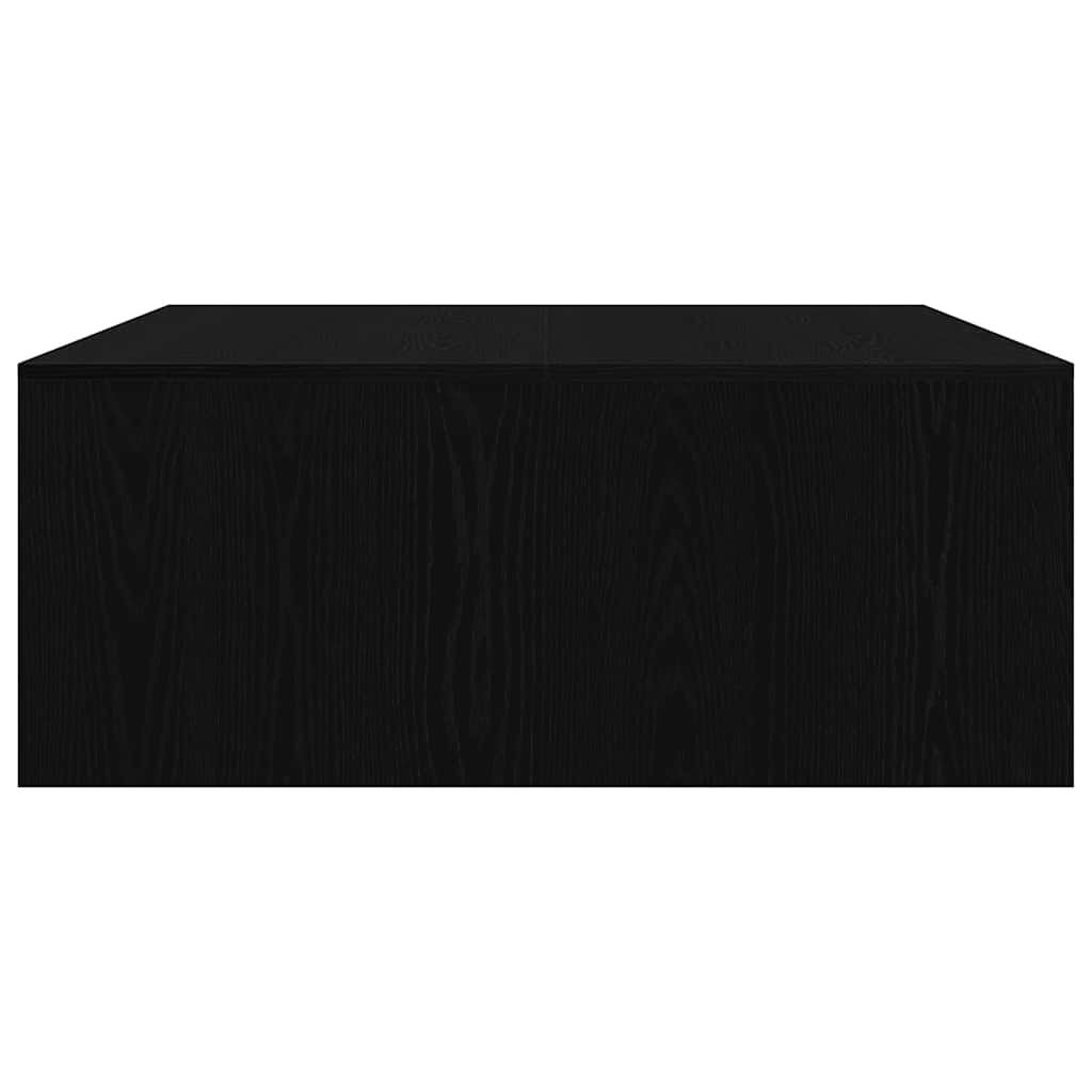Mesa de centro com gavetas 100x100x40 cm carvalho preto
