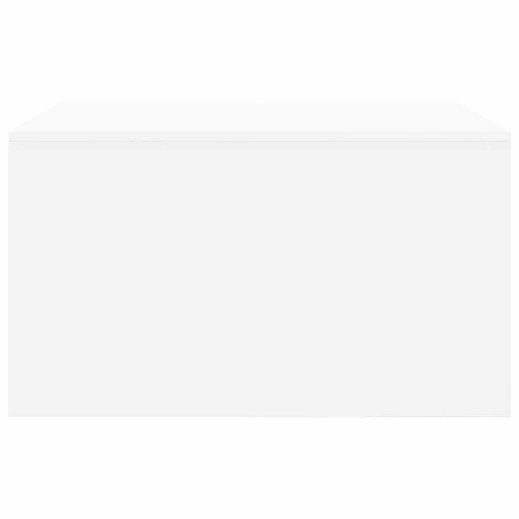 Mesa de centro com gavetas 70,5x70x40 cm branco