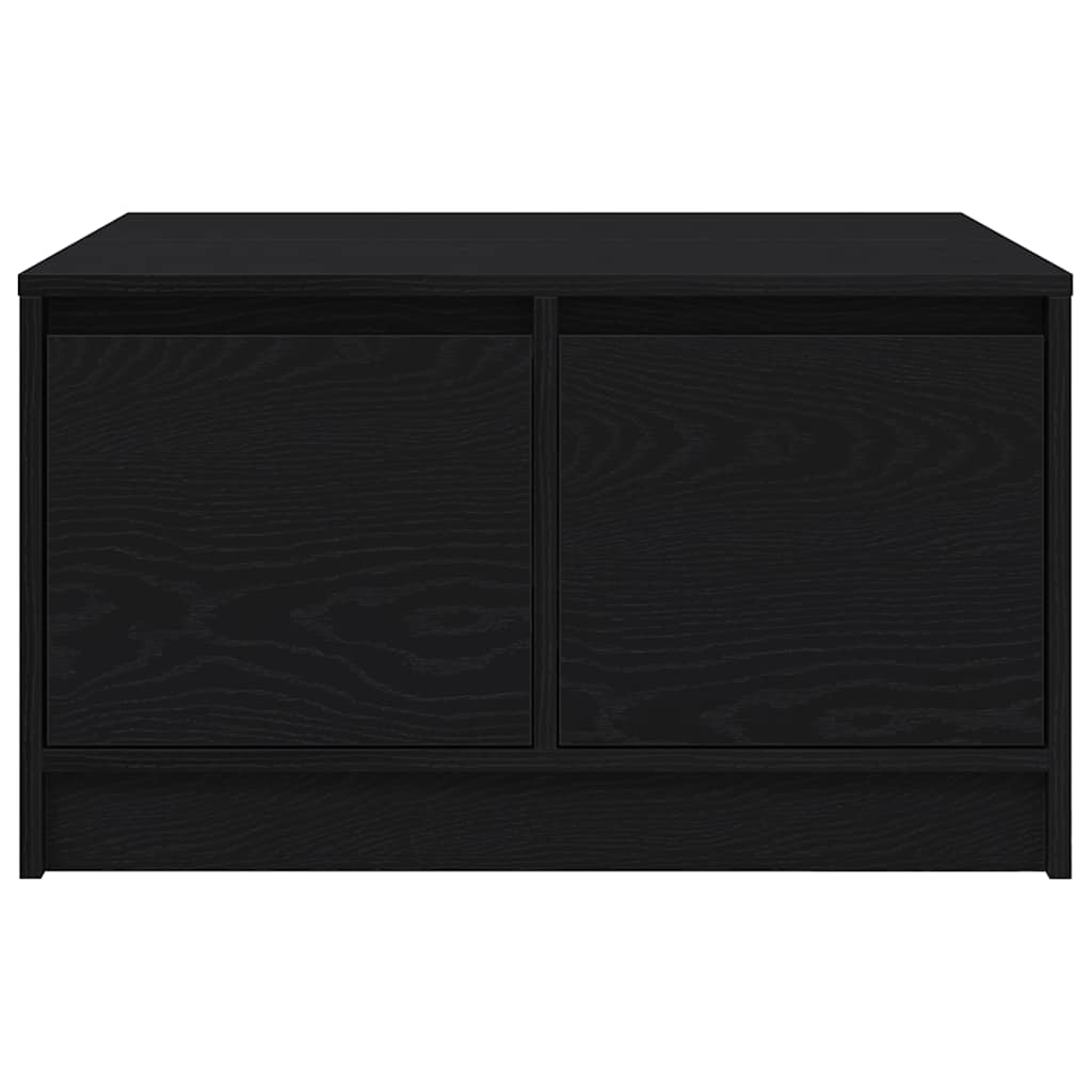 Mesa de centro com gavetas 70,5x70x40 cm carvalho preto