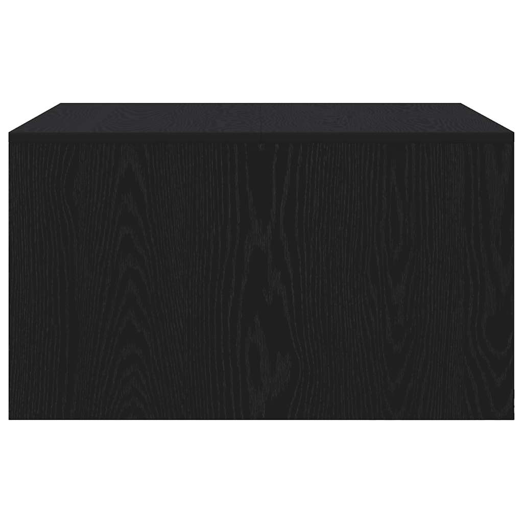 Mesa de centro com gavetas 70,5x70x40 cm carvalho preto