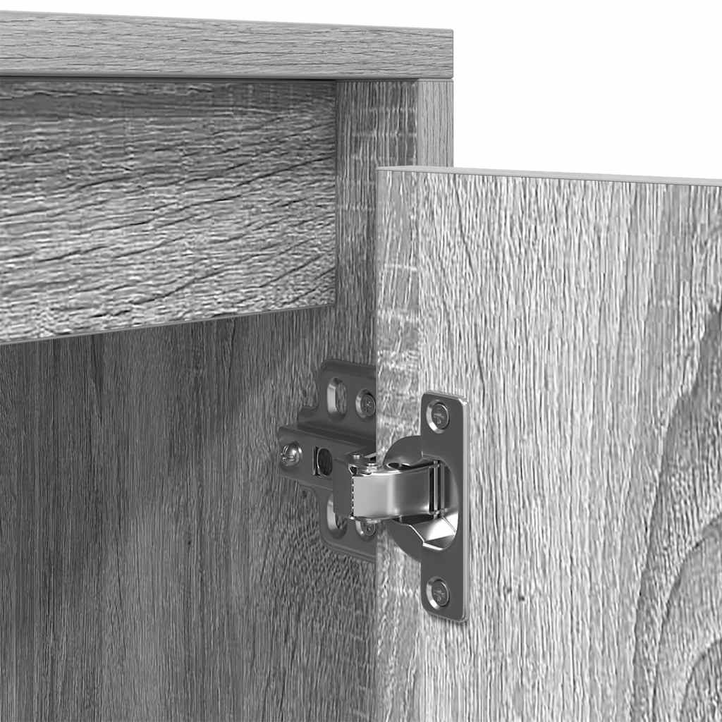 Móvel de TV 188,5x41x50 cm derivados de madeira cinzento sonoma