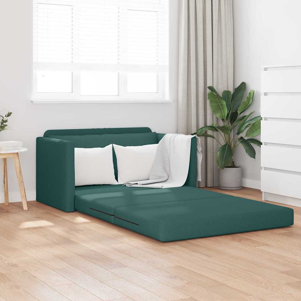 Sofá-Cama Verde-escuro 124 x 71 x 78 cm tecido