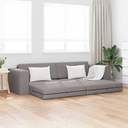 Sofá-cama de chão Cinzento-acastanhado 245 x 78 x 77 cm tecido