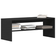 Móvel de TV 100x40x40 cm contraplacado preto