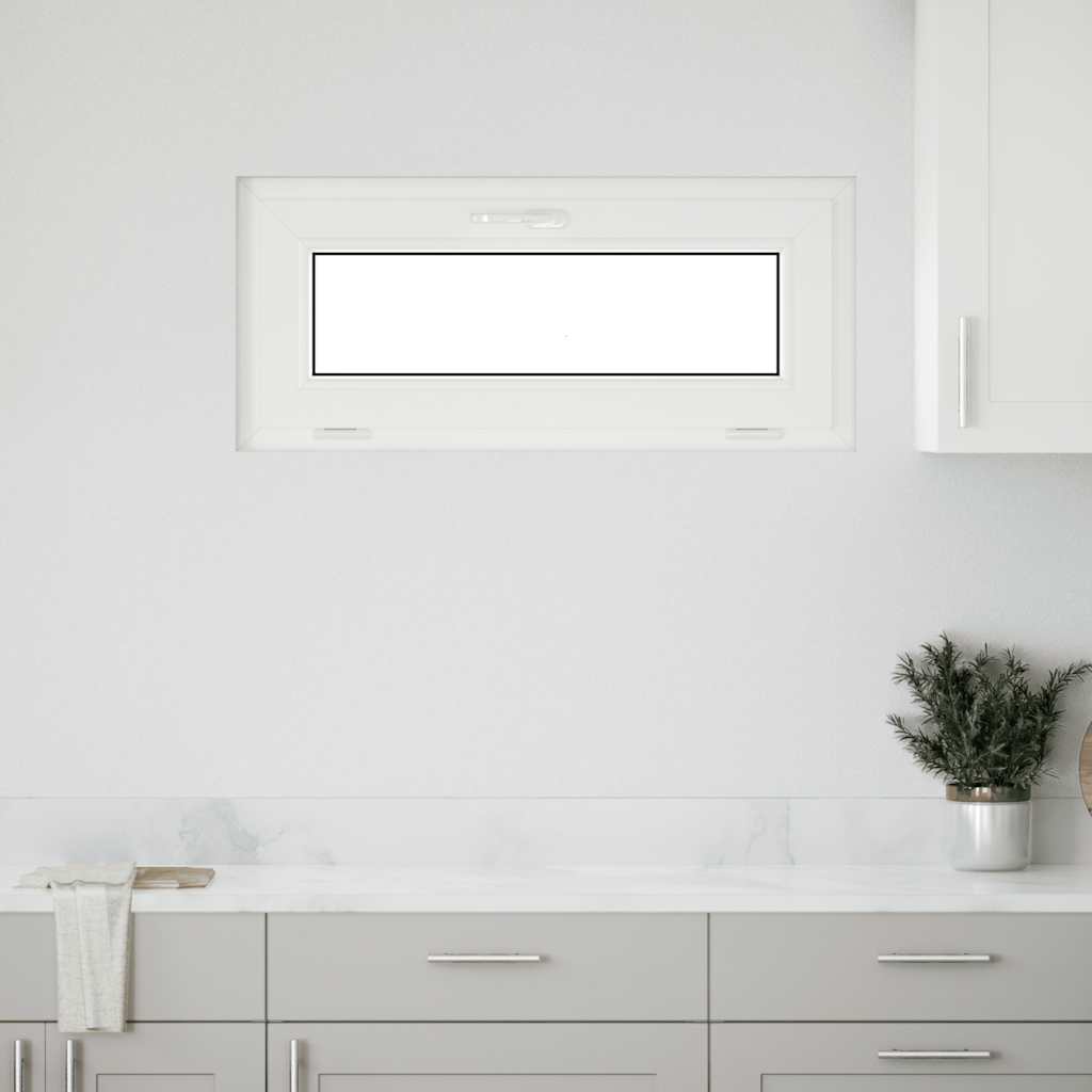 Janela de porão RISOR 90x40 cm basculante 2 vidros branco