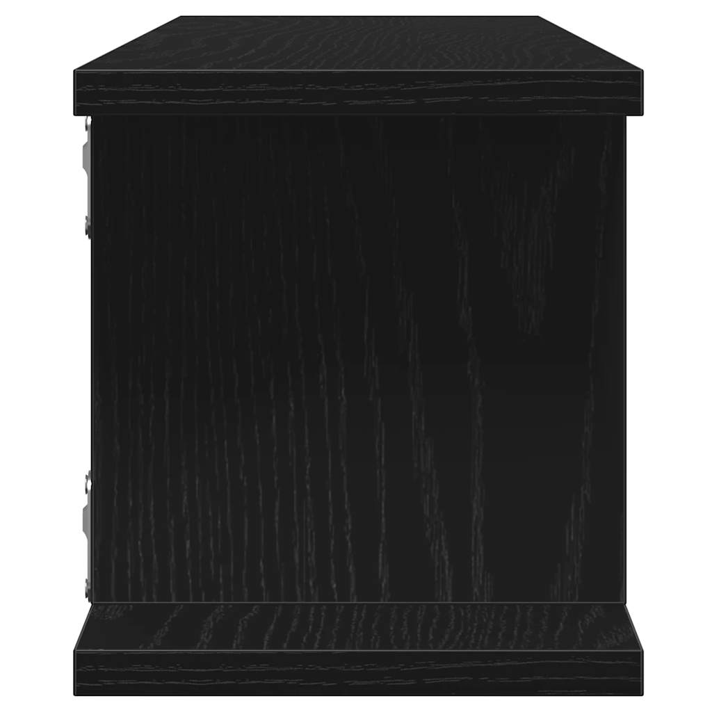 Estantes de parede 2 pcs 105x18x20 cm carvalho preto