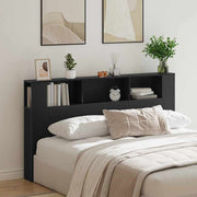 Cabeceira com Armário Carvalho preto 180 x 18.5 x 102.5 cm