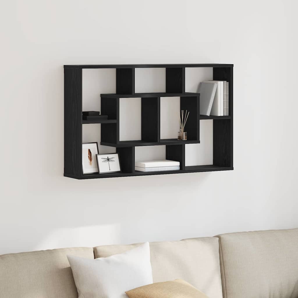 Prateleira de Parede Carvalho preto 85 x 16 x 52,5 cm