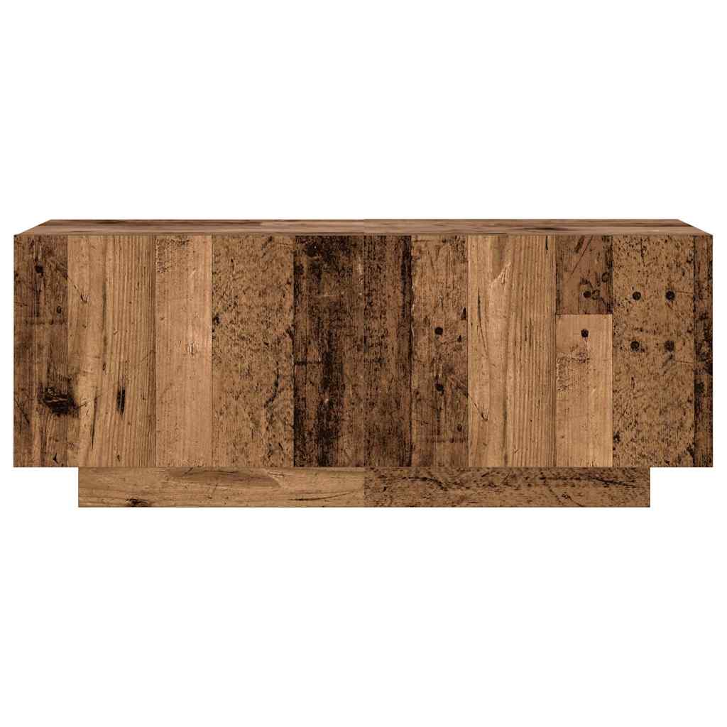 Móvel de TV com luzes LED derivados de madeira madeira velha