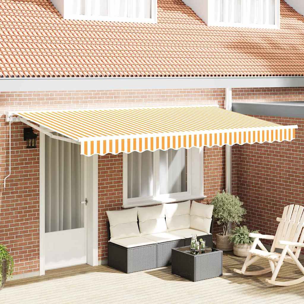 Tecido de substituição para toldo Amarelo e branco 400 x 200 cm