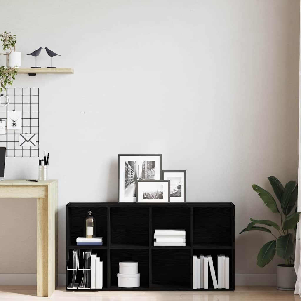 Estante 66x30x130 cm derivados de madeira carvalho preto