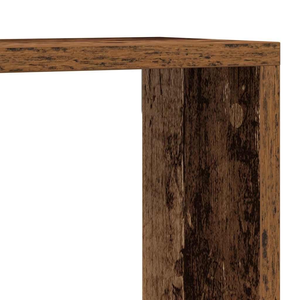 Prateleira de Parede 4 pcs Madeira Antiga 80 x 15 x 26 cm