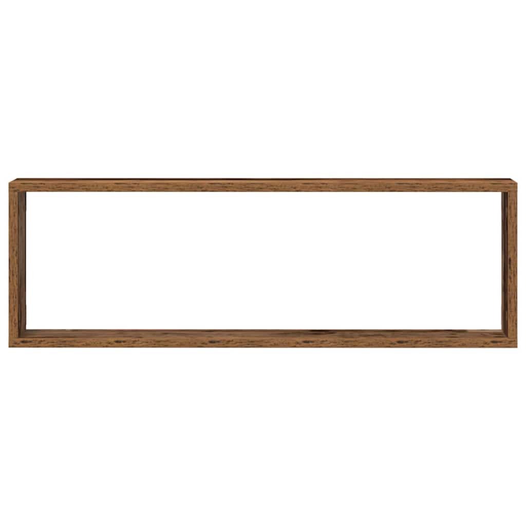Prateleira de Parede 4 pcs Madeira Antiga 80 x 15 x 26 cm