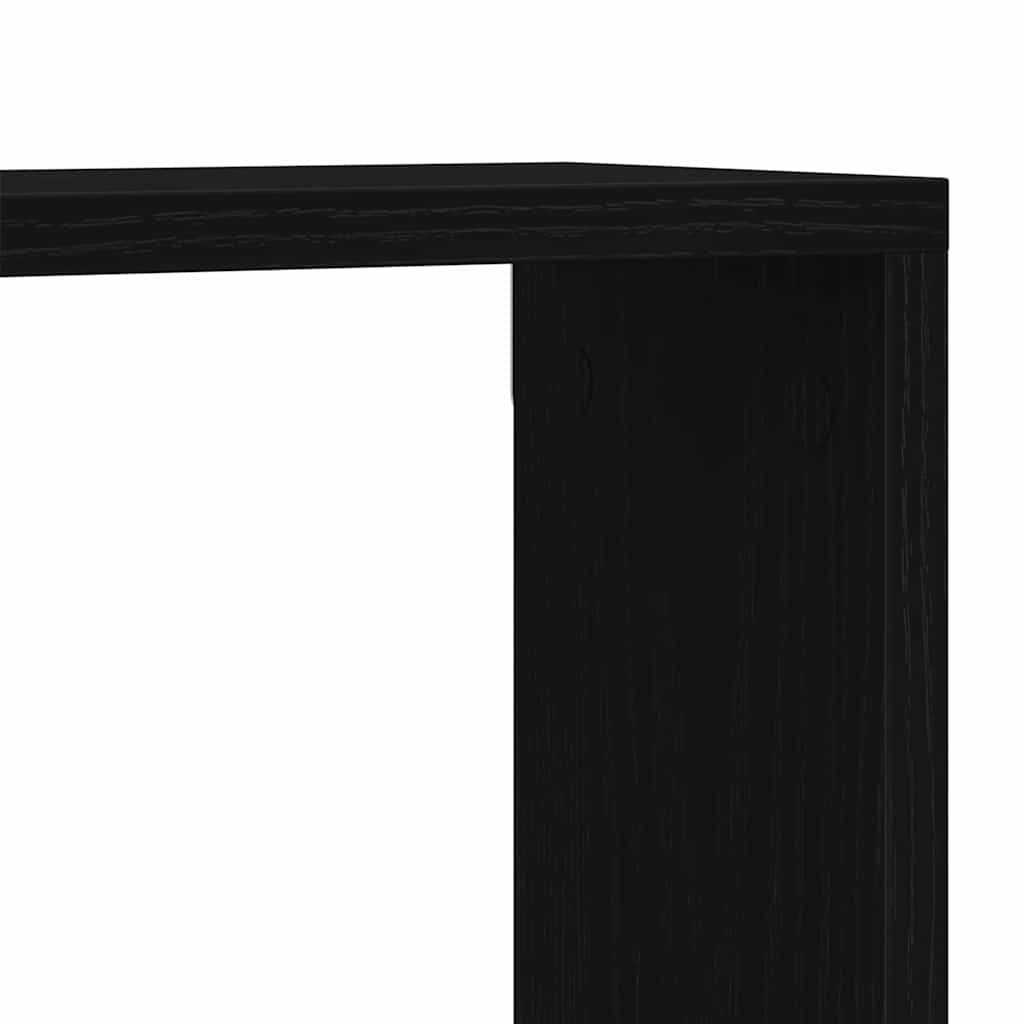 Prateleiras de Parede 2 pcs Carvalho preto 60 x 15 x 23 cm