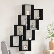 Prateleira de Parede Carvalho preto 90 x 15 x 119.5 cm
