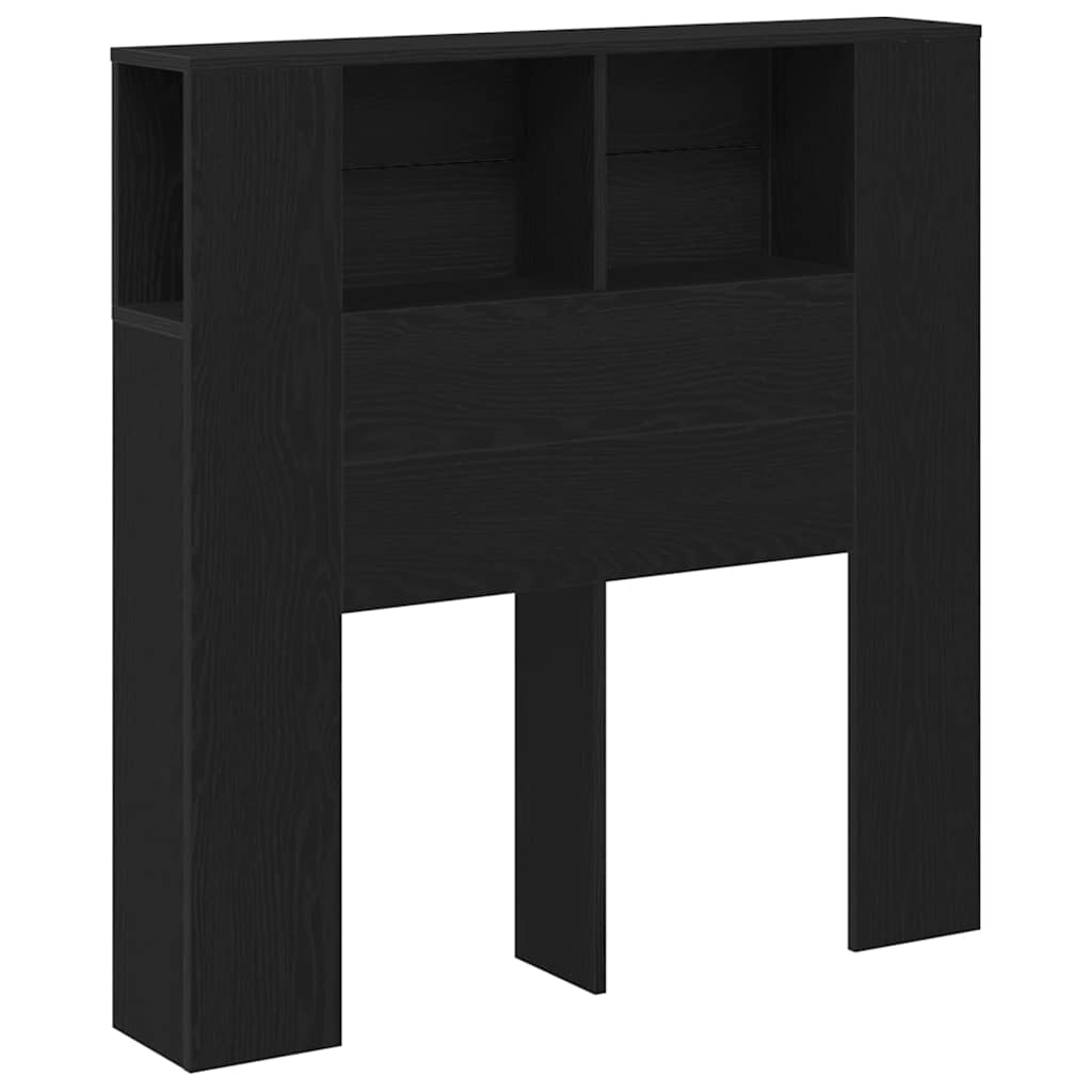 Cabeceira com Armário Carvalho preto 100 x 19 x 104,5 cm