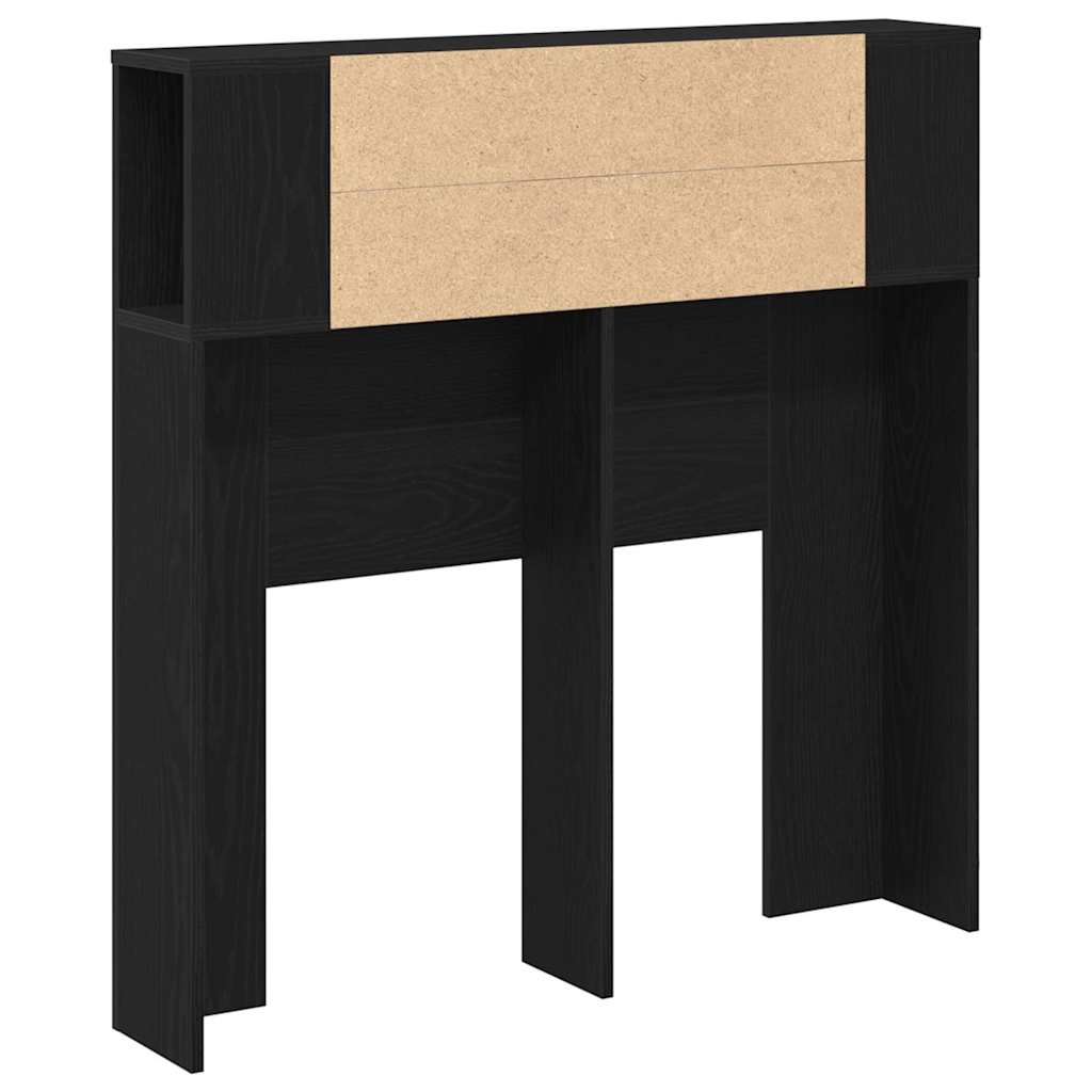 Cabeceira com Armário Carvalho preto 100 x 19 x 104,5 cm
