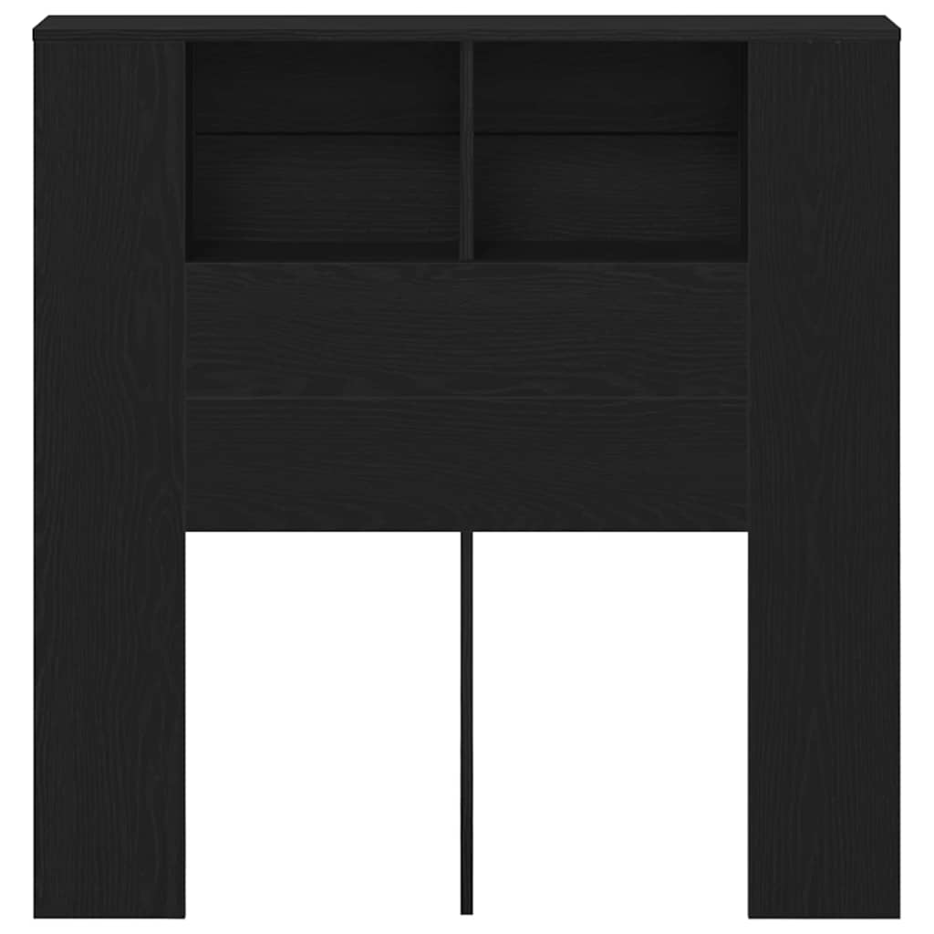 Cabeceira com Armário Carvalho preto 100 x 19 x 104,5 cm