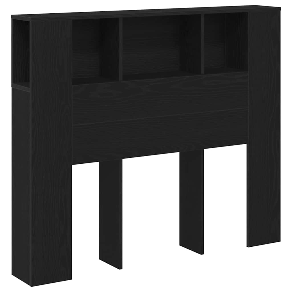 Cabeceira com Armário Carvalho preto 120 x 19 x 104,5 cm