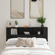 Cabeceira com Armário Carvalho preto 160 x 19 x 104.5 cm