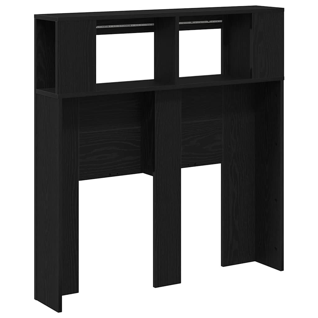 Cabeceira LED Carvalho preto 100 x 18.5 x 103.5 cm