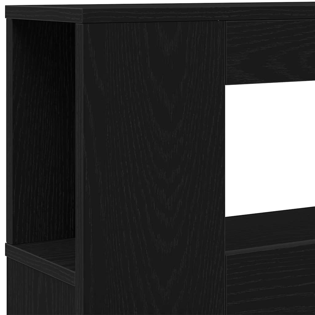 Cabeceira LED Carvalho preto 120 x 18.5 x 103.5 cm