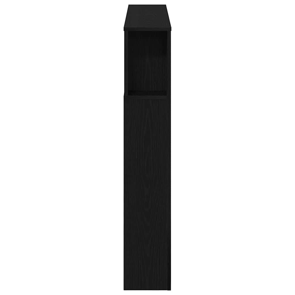 Cabeceira LED Carvalho preto 120 x 18.5 x 103.5 cm