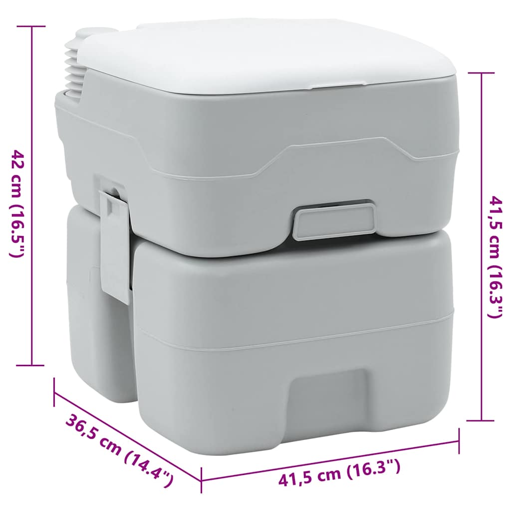 Vaso Sanitário Portátil para Camping 41,5 x 36,5 x 42 cm