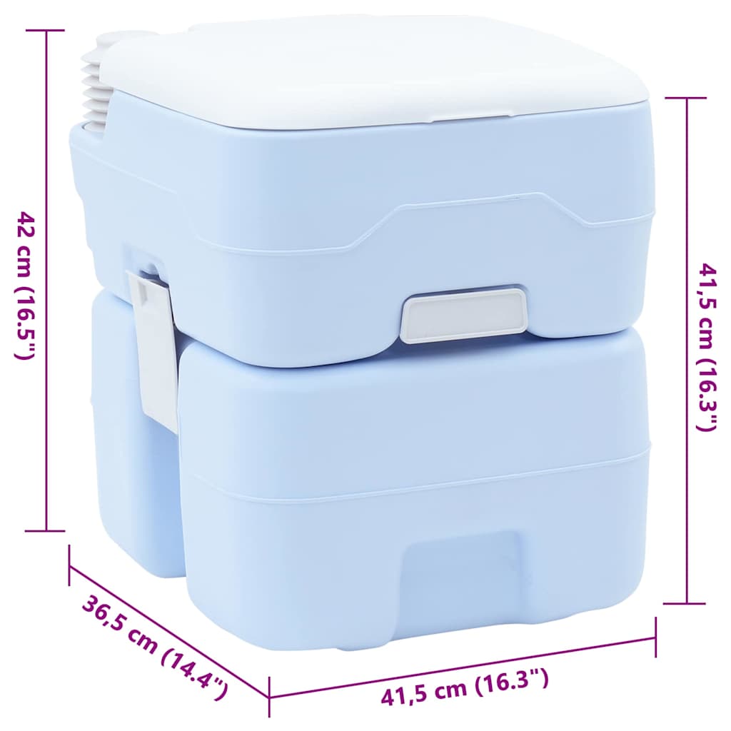 Vaso Sanitário Portátil para Camping 41,5 x 36,5 x 42 cm