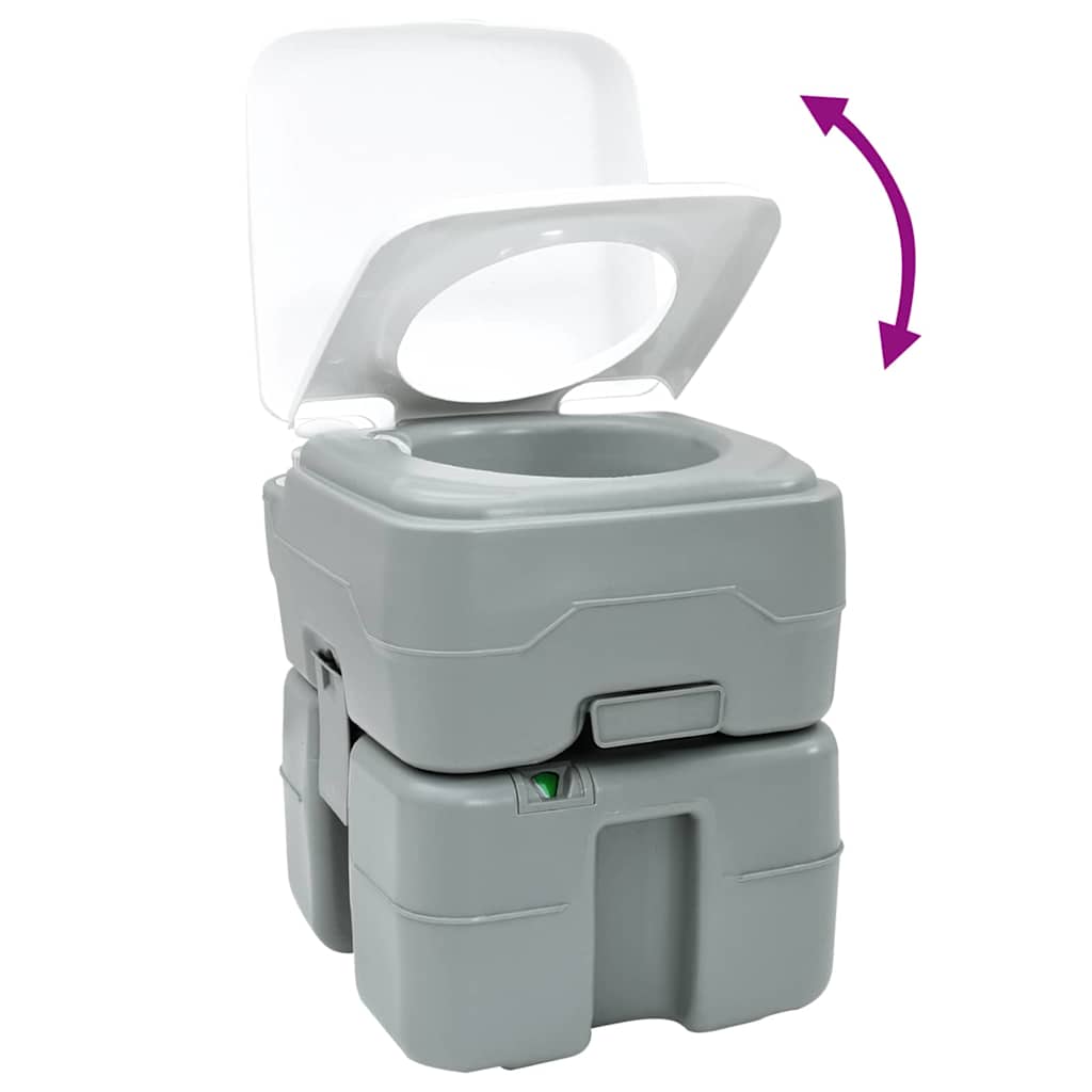 Vaso Sanitário de Camping Cinzeto 41,5 x 36,5 x 42 cm Plástico