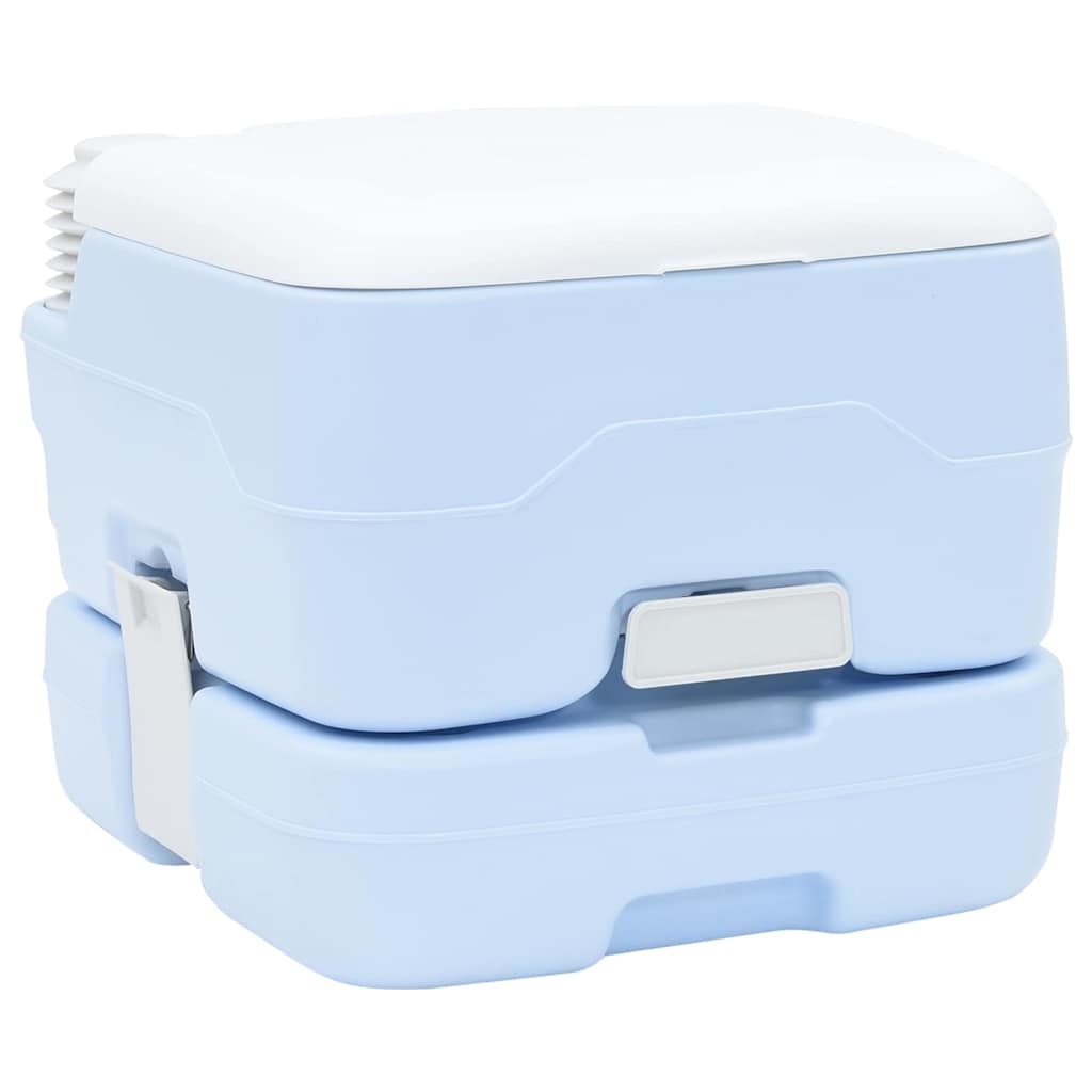 Vaso Sanitário de Camping 2 pcs Azul e Branco