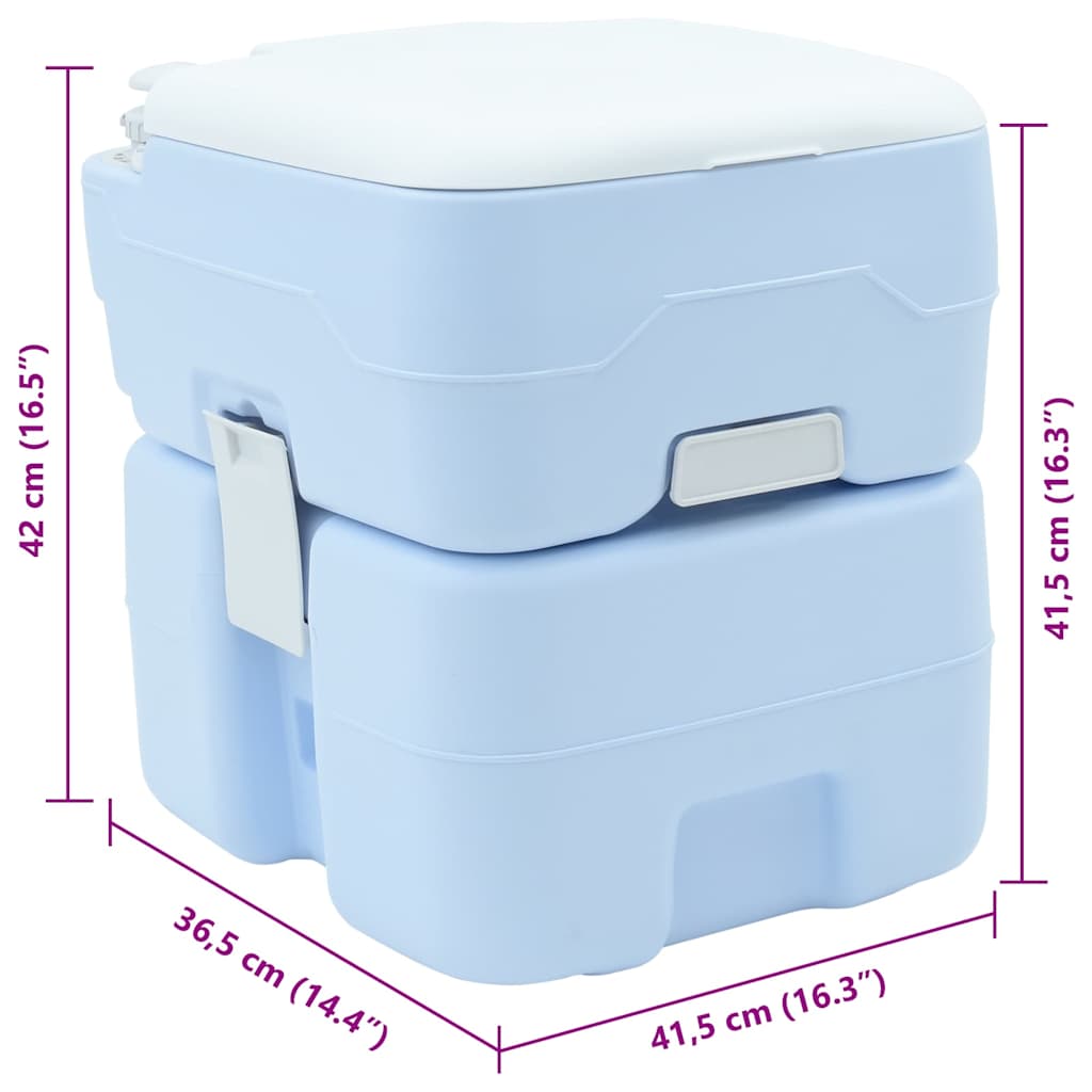 Vaso Sanitário de Camping Azul 41,5 x 36,5 x 42 cm