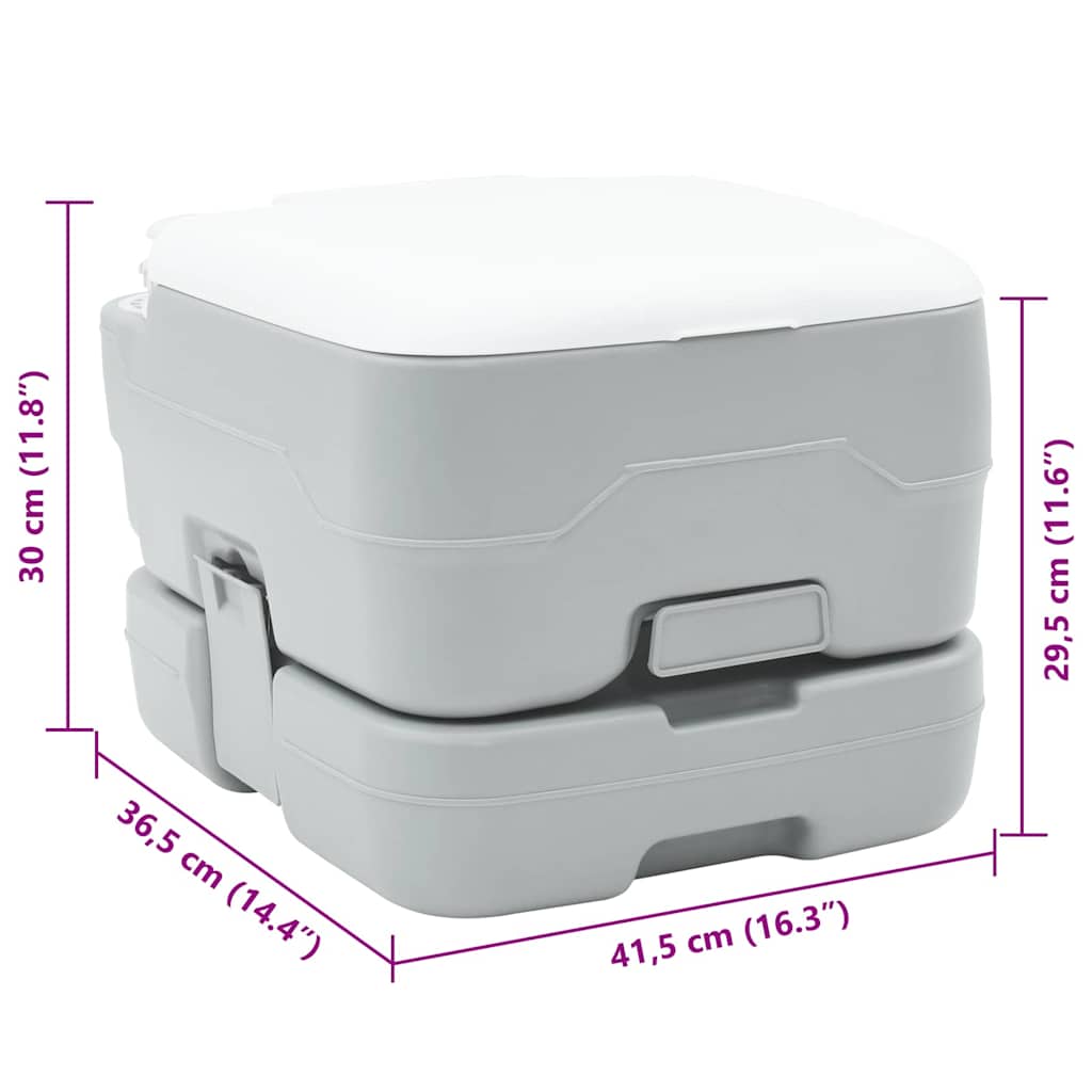 Vaso Sanitário Portátil para Camping 41.5 x 36.5 x 30 cm