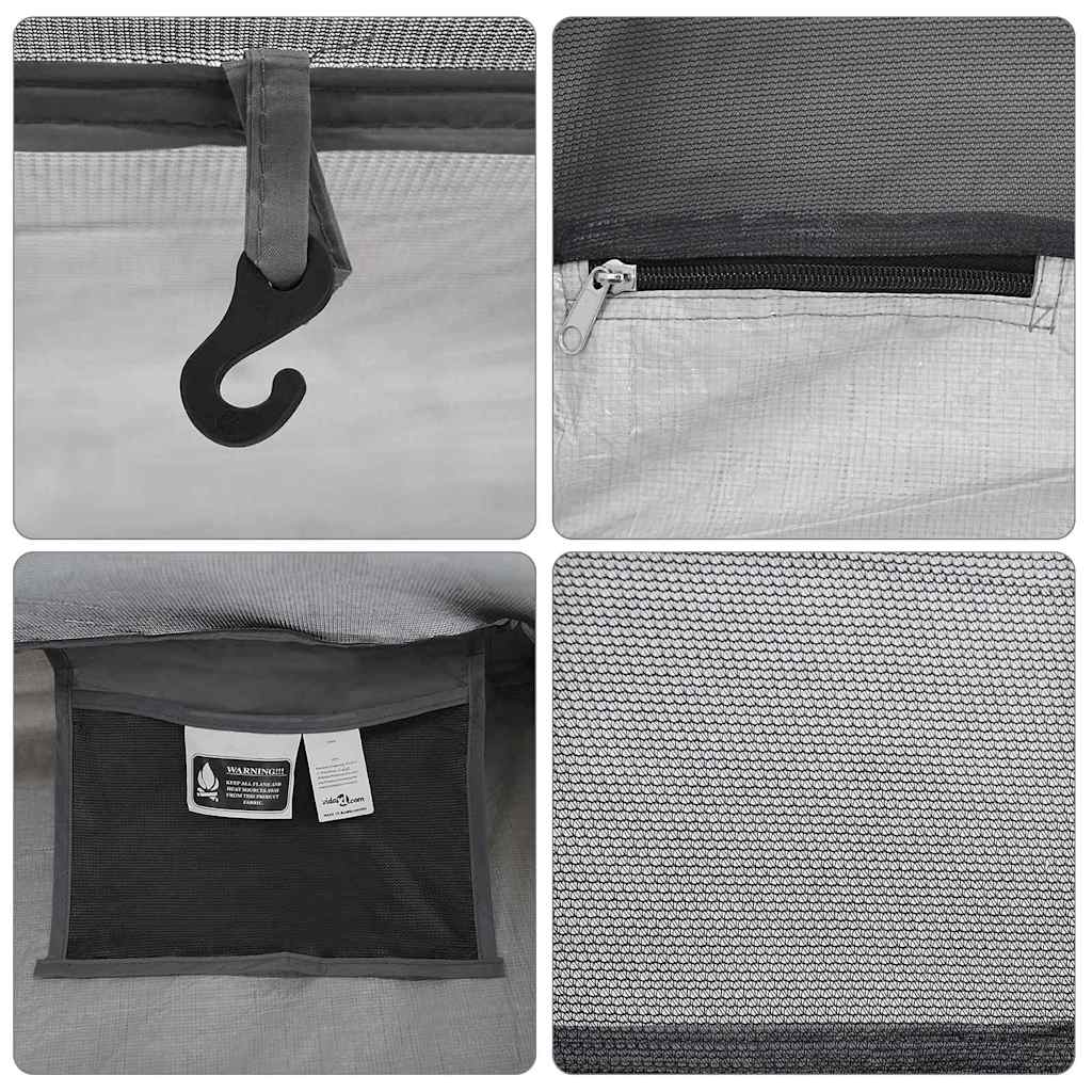 Tenda interior Preto 220 x 128 x 110 cm Malha
