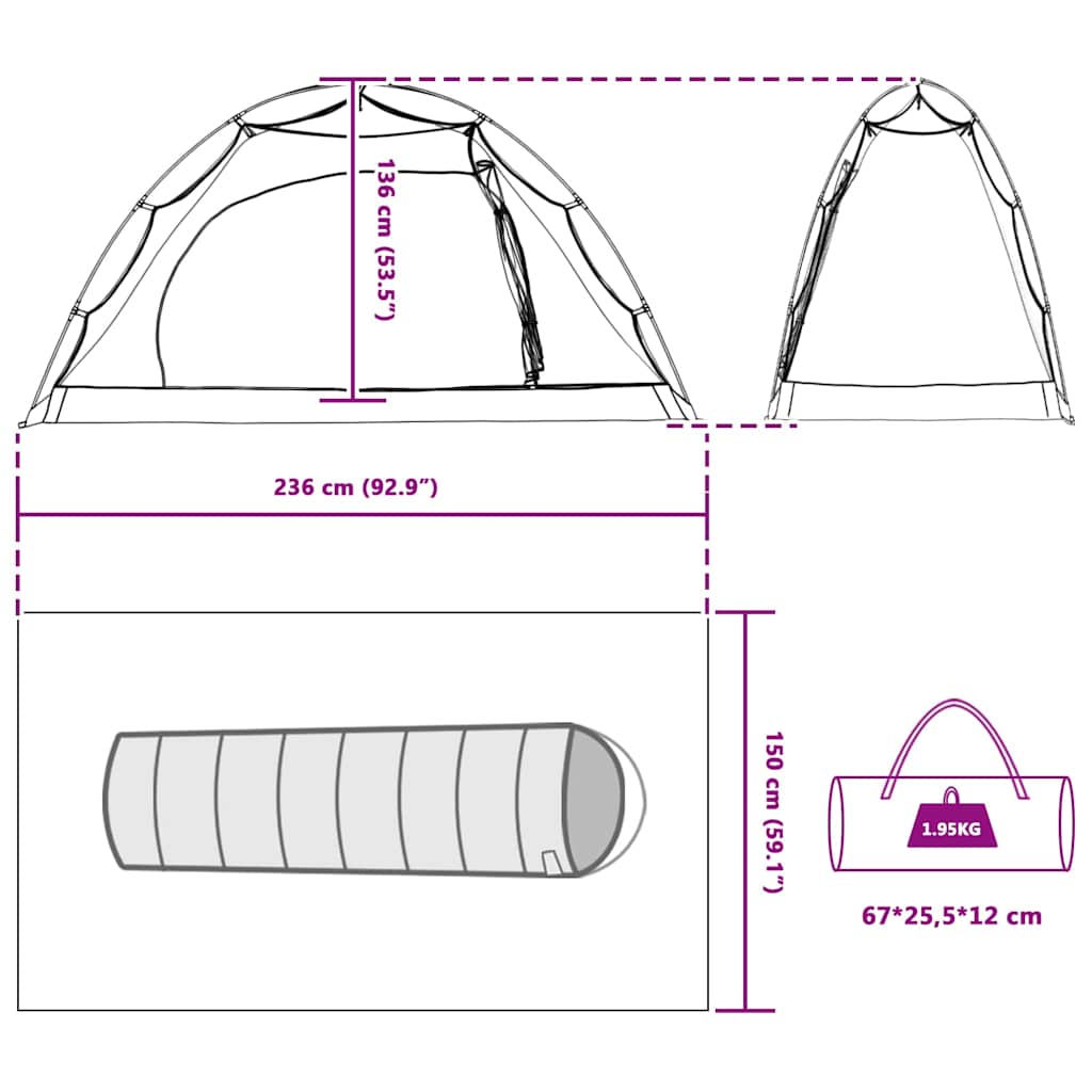 Barraca com telhado Outros Cinza e Preto 236 x 150 x 136 cm