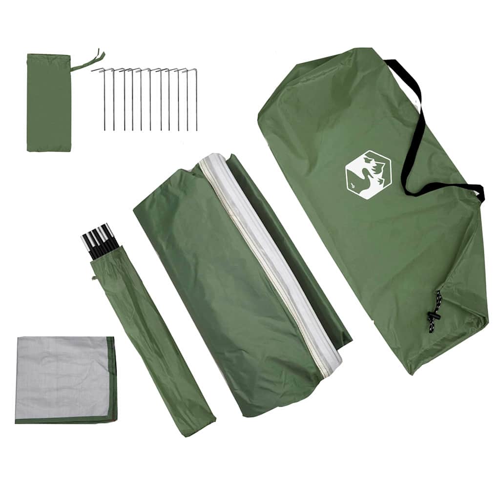 Barraca com telhado Verde e Preto 194 x 180 x 210 cm Poliéster