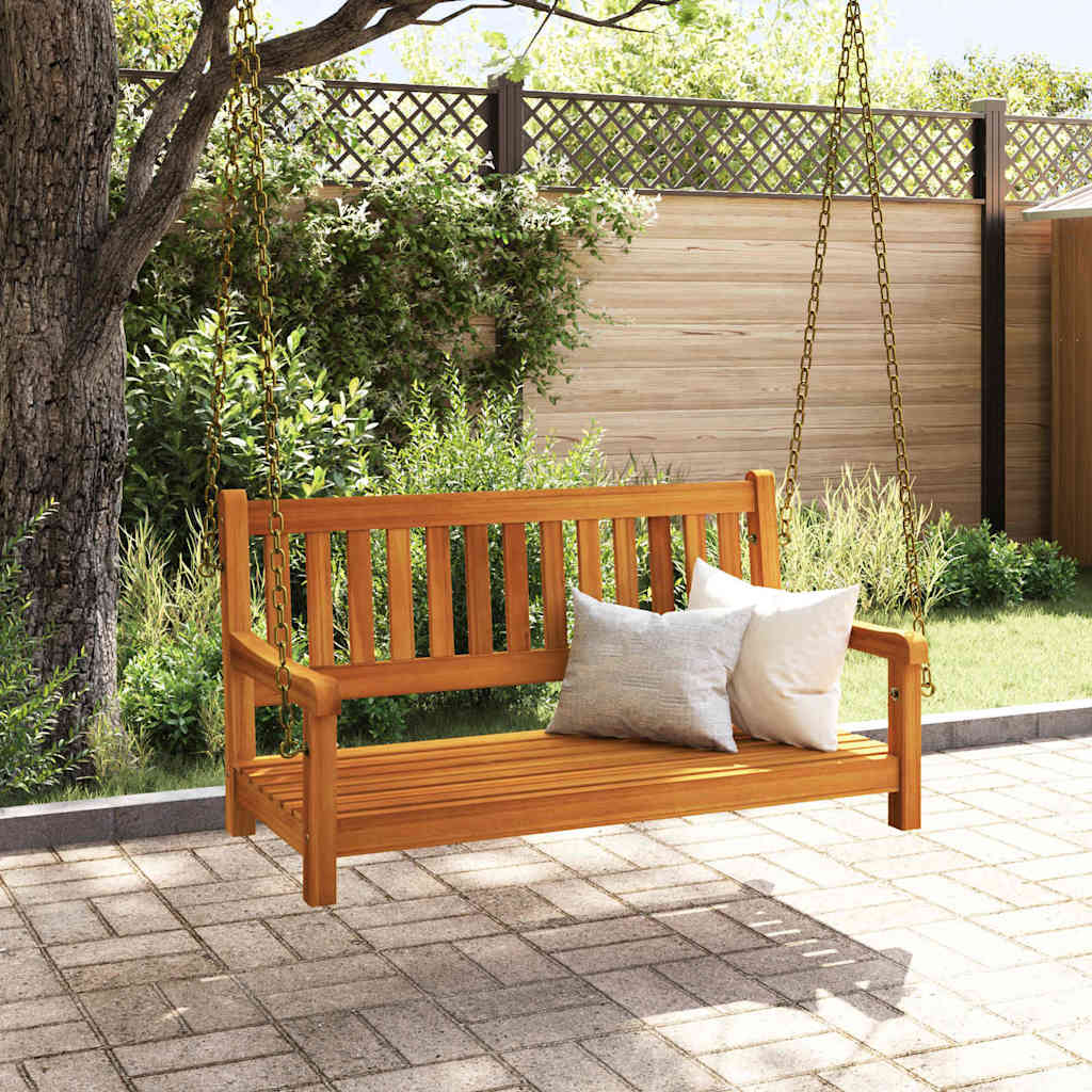Banco de Balanço para Jardim Castanho 119 x 35 x 47cm