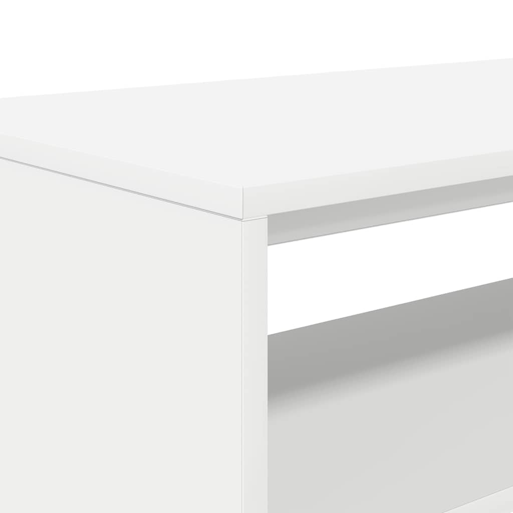 Móvel de TV 80x40x40 cm contraplacado branco