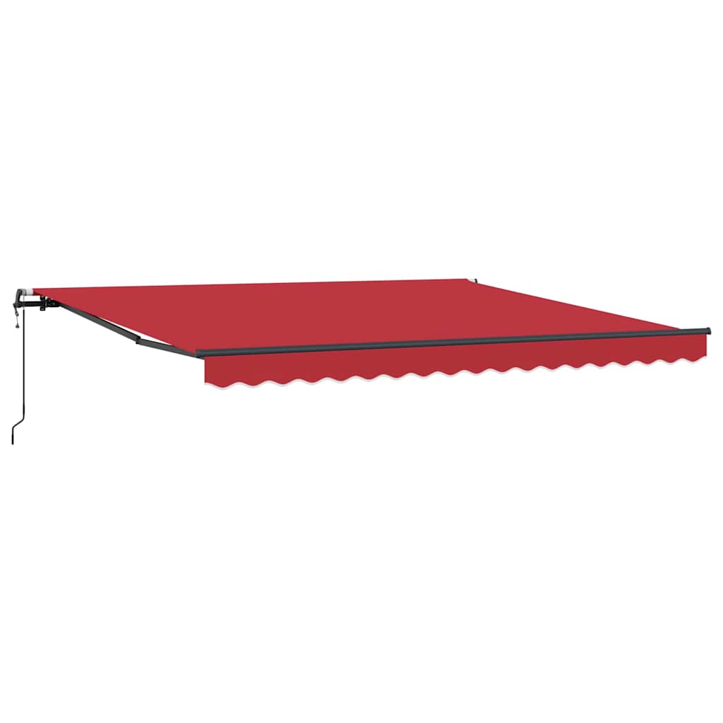 Toldo Retrátil Vermelho 400 ×300 cm tecido