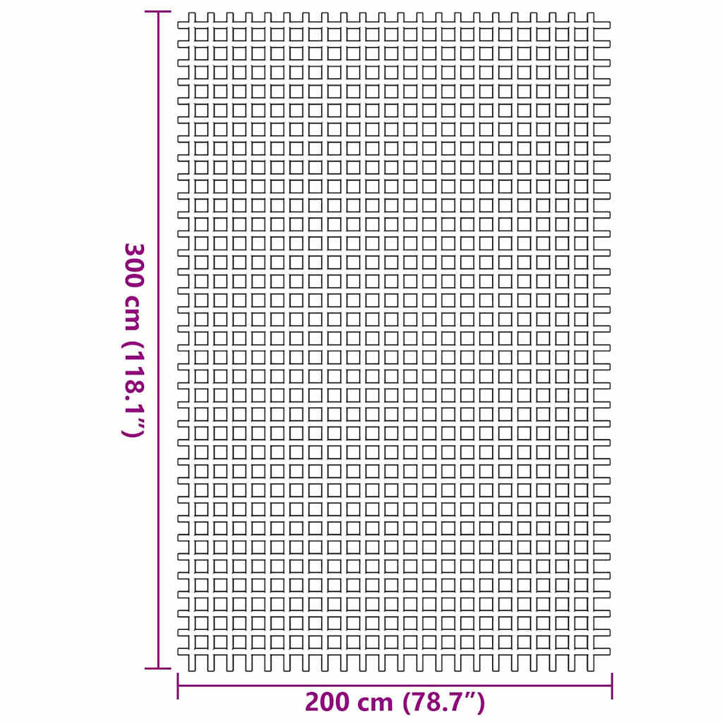 Tapete para Barraca Antracite 300 x 200 cm Poliéster