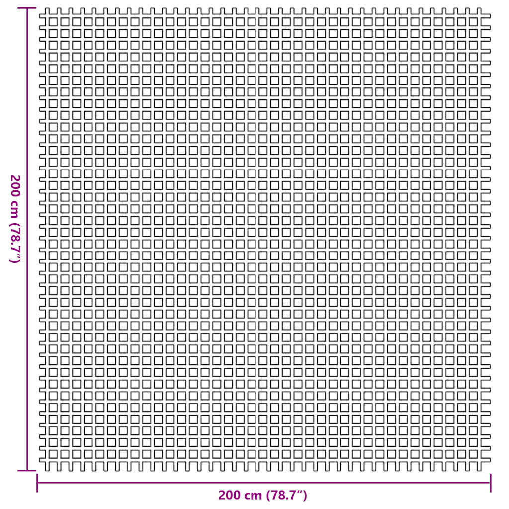 Tapete para Barraca Verde 200 x 200 cm Poliéster