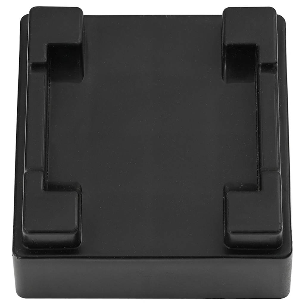 Rolos para móveis 4 peças com elevador preto 13,5x13,5x4,2 cm 300 kg