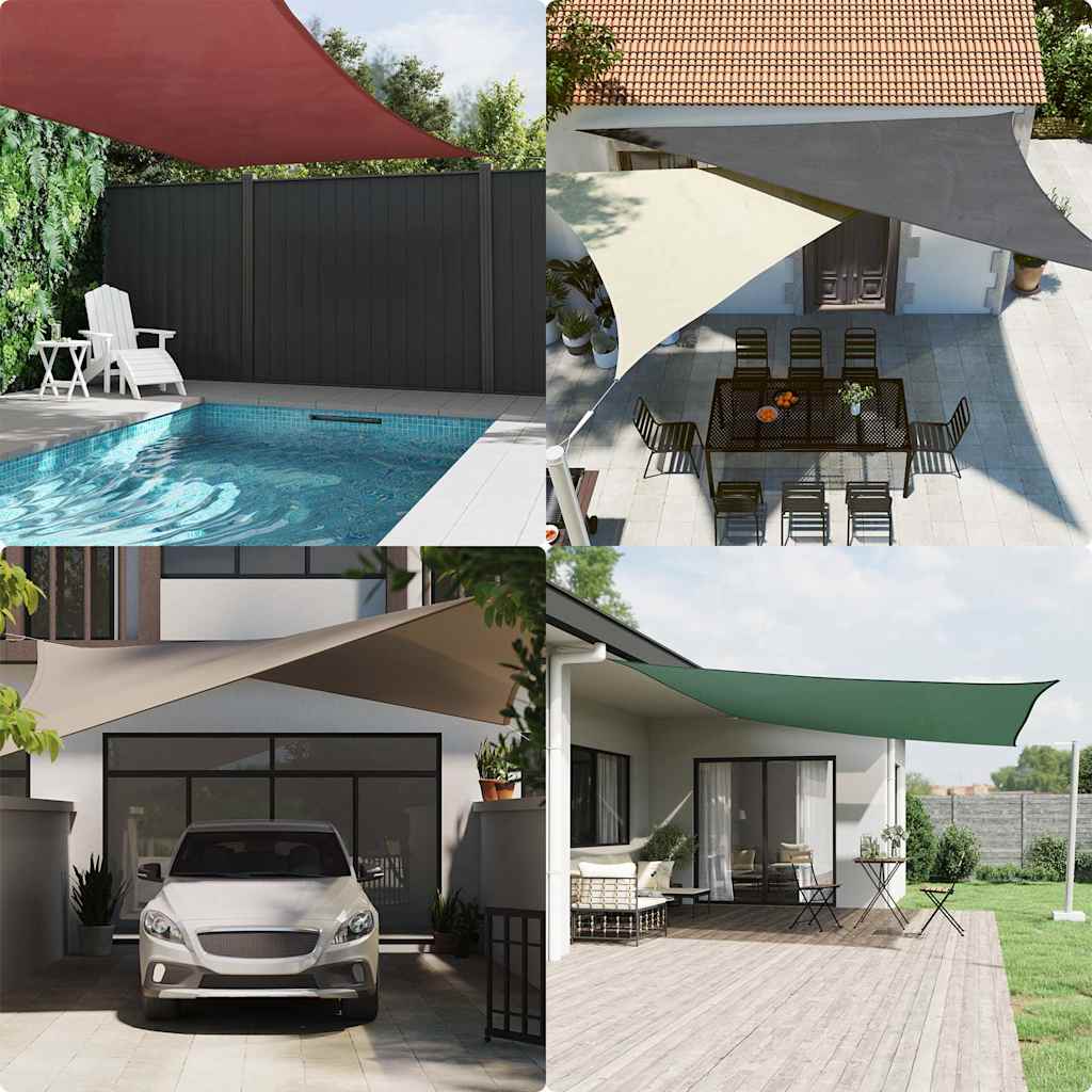 Para-sol estilo vela 2x2x2 m oxford 100% poliéster azul
