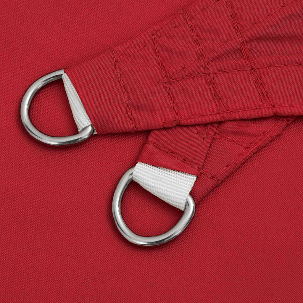 Para-sol estilo vela 2x2x2 m oxford 100% poliéster vermelho