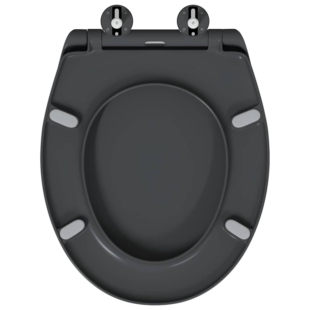 Assento de Toilette de Liberação Rápida Antracite