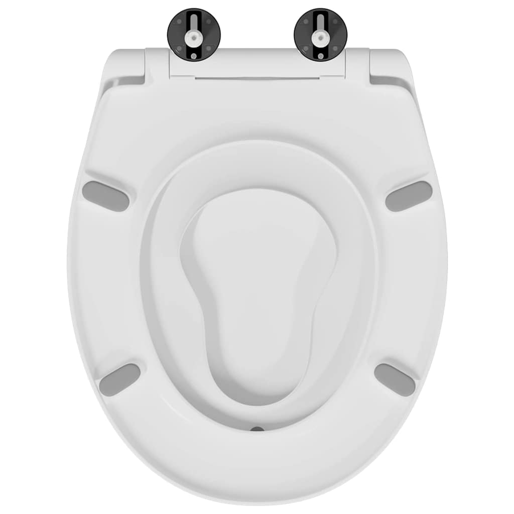 Assento de Toilette de Liberação Rápida Branco