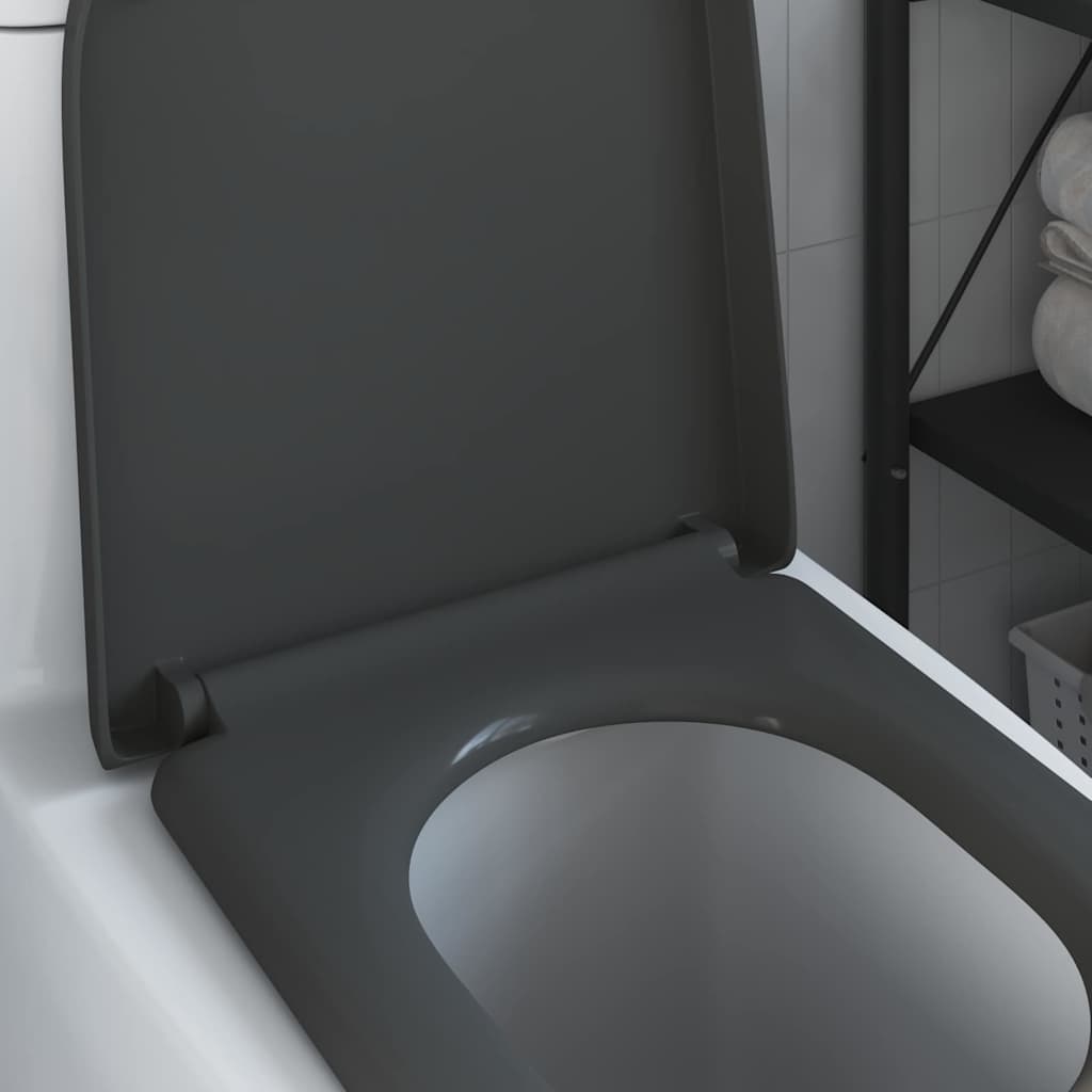 Assento de Toilette de Liberação Rápida Antracite