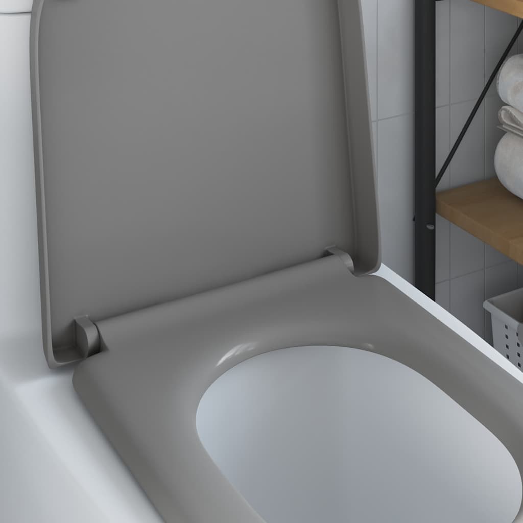 Assento de Toilette de Liberação Rápida Cinzeto