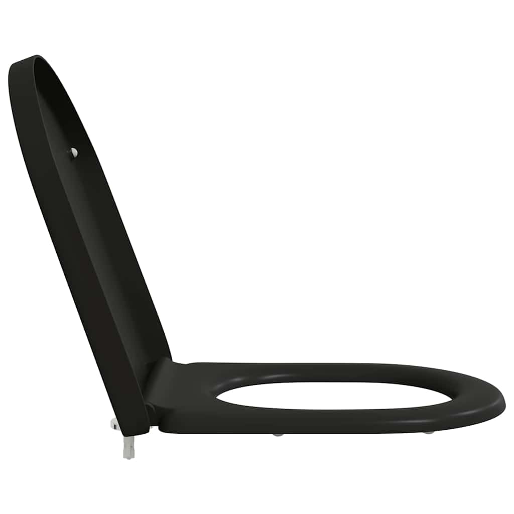 Assento de Toilette de Liberação Rápida Preto